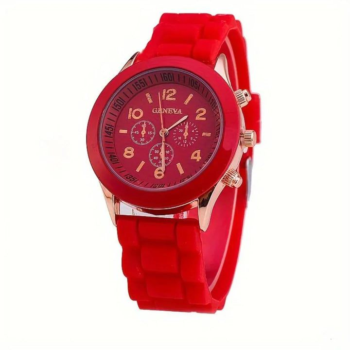 Everyday Silicone Quartz Watch - Lightweight Casual Timepiece