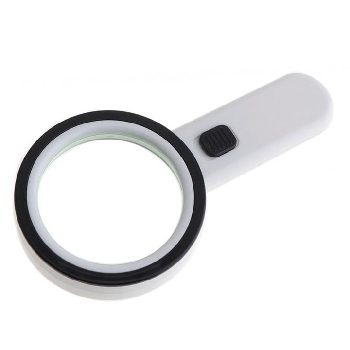 Premium LED Reading Magnifier with 30x Optical Zoom and Polished Glass Lens