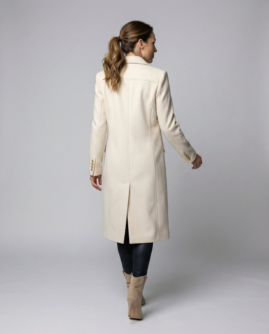 Classic Double-Breasted Winter Jacket for Women
