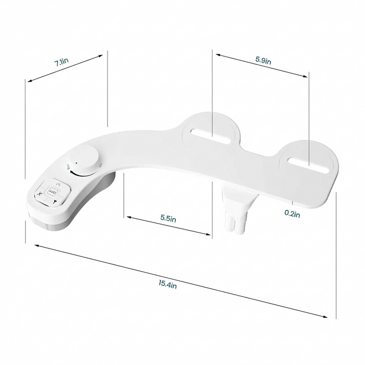 Dual Mode Toilet Bidet Seat Attachment with Adjustable Water Pressure