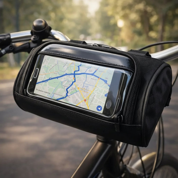 CycleView Handlebar Phone Bag with Waterproof Touchscreen Access