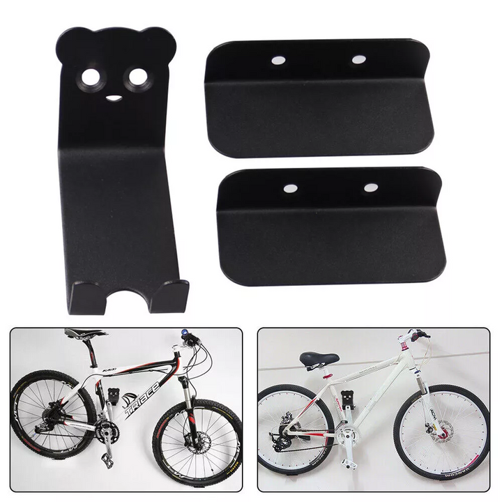 Steel Wall-Mounted Bike Hook – Space-Saving Horizontal Bicycle Storage