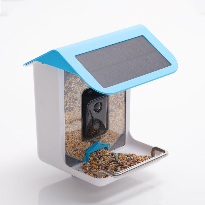 Solar-Powered AI Bird Feeder with HD Camera and App Control