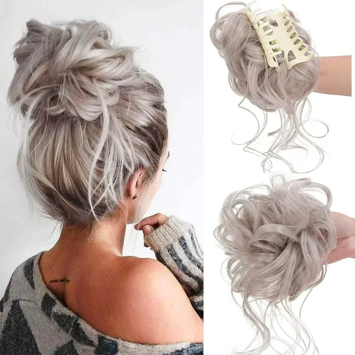 Volumizing Curly Hair Clip-In Bun – Instant Volume and Natural Curls
