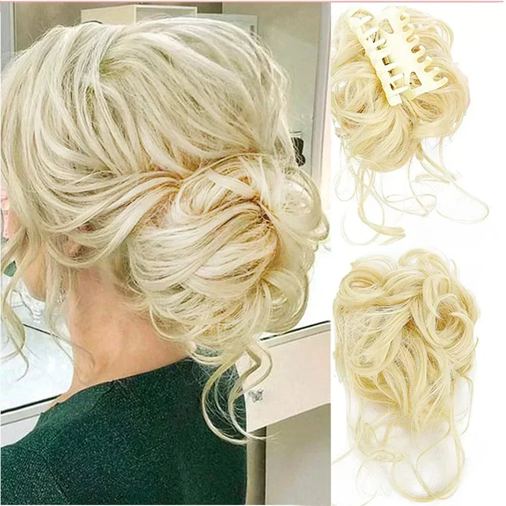 Volumizing Curly Hair Clip-In Bun – Instant Volume and Natural Curls