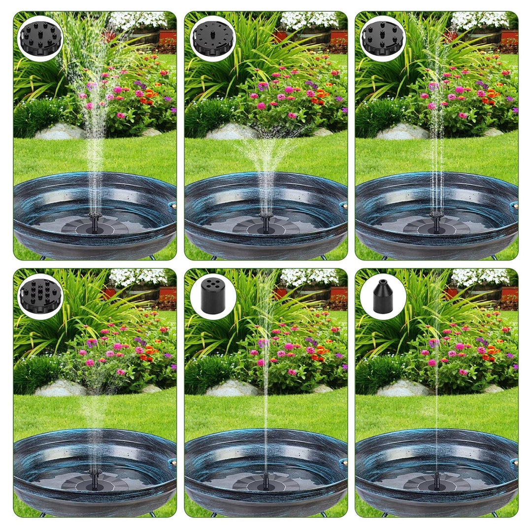 Solar-Powered Floating Fountain Pump for Ponds and Birdbaths