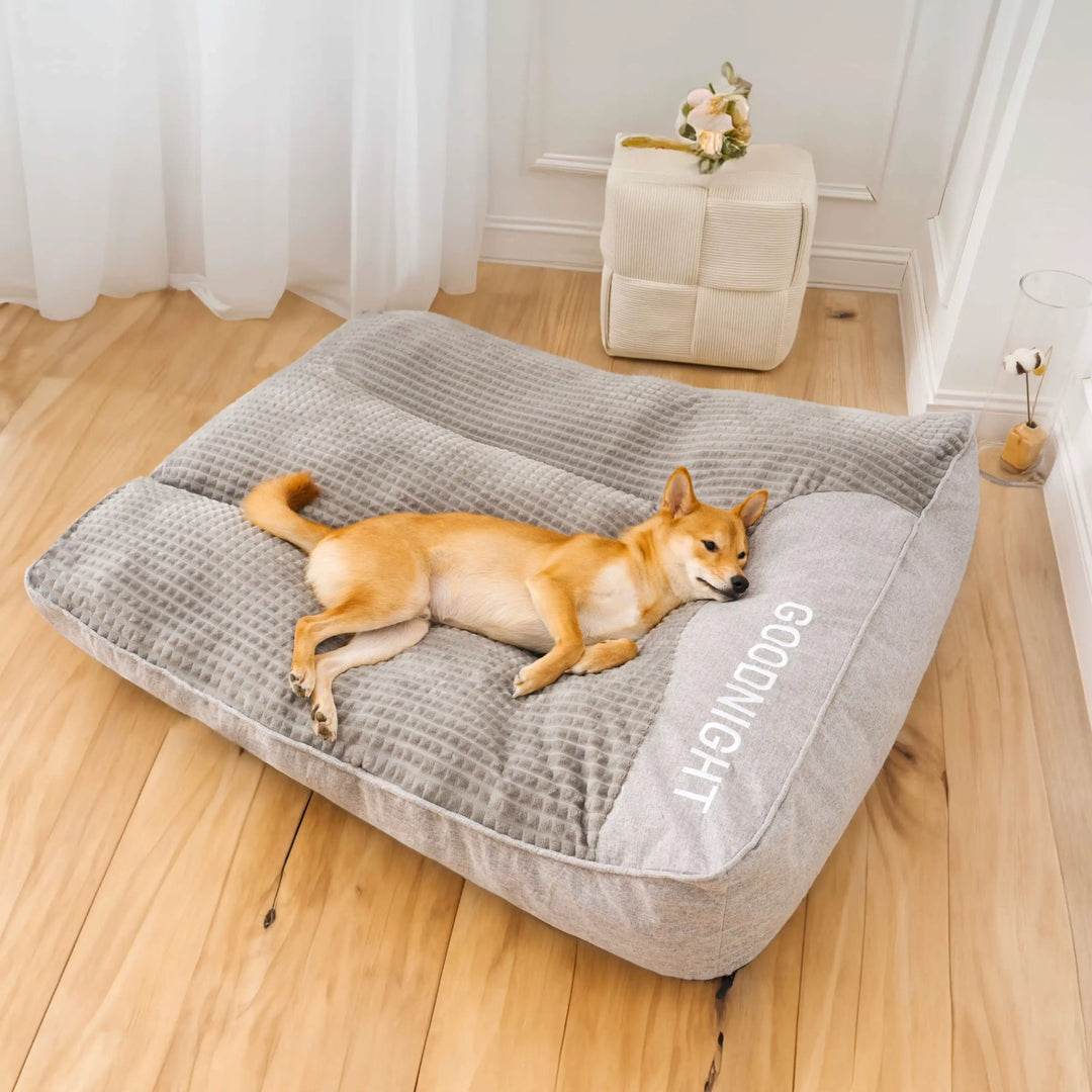 Premium Washable Dog Cushion Bed - Supportive Pet Comfort in Multiple Sizes