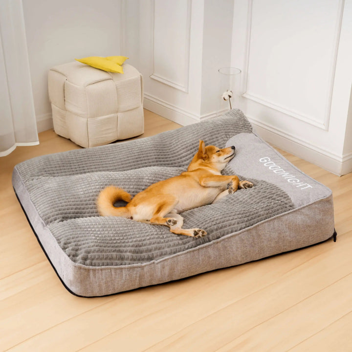 Premium Washable Dog Cushion Bed - Supportive Pet Comfort in Multiple Sizes