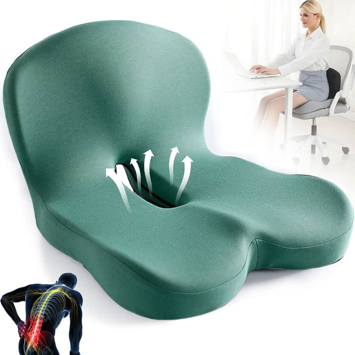 Premium Memory Foam Seat Cushion for Office Chair and Car