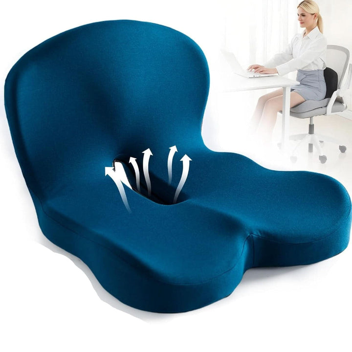 Premium Memory Foam Seat Cushion for Office Chair and Car