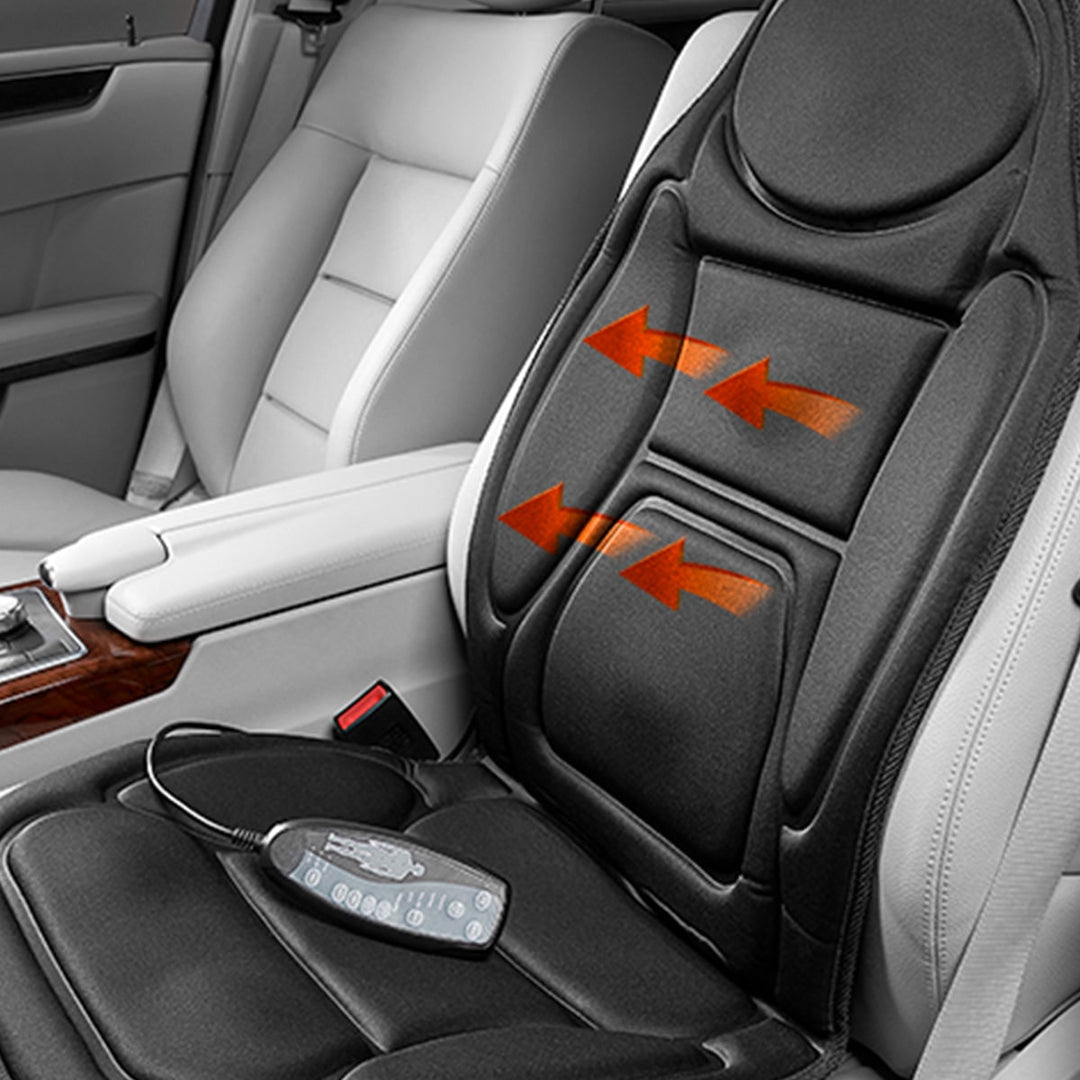 Premium Heated Vibration Car Seat Cushion with 4 Massage Modes