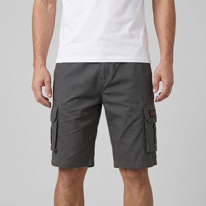 Cargo Shorts Men Relaxed Fit Multiple Pockets Casual