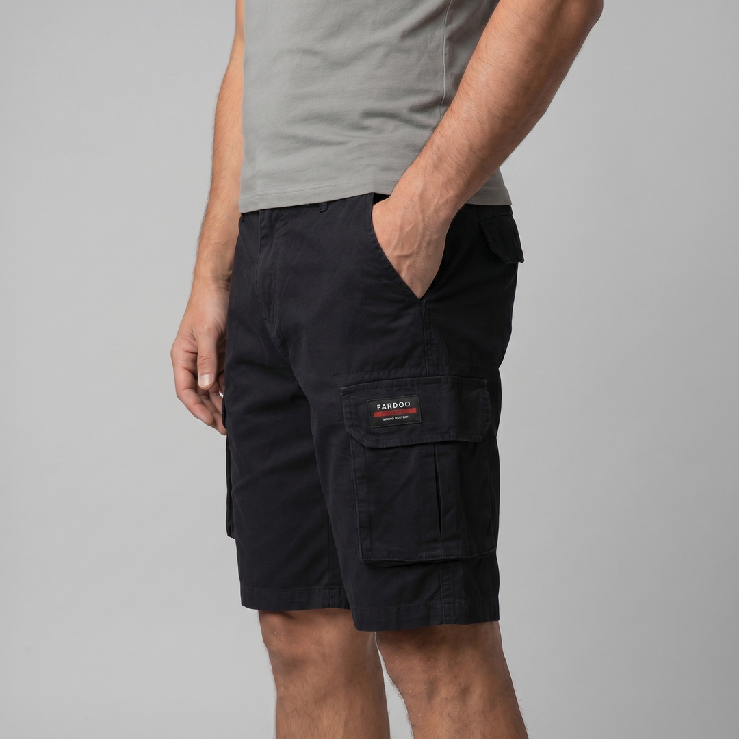 Cargo Shorts Men Relaxed Fit Multiple Pockets Casual