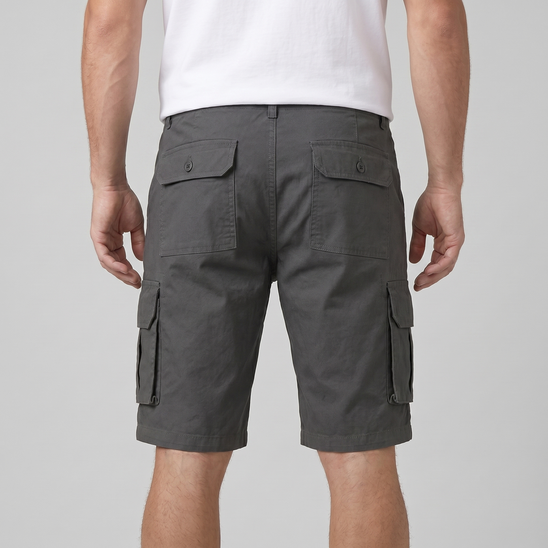 Cargo Shorts Men Relaxed Fit Multiple Pockets Casual