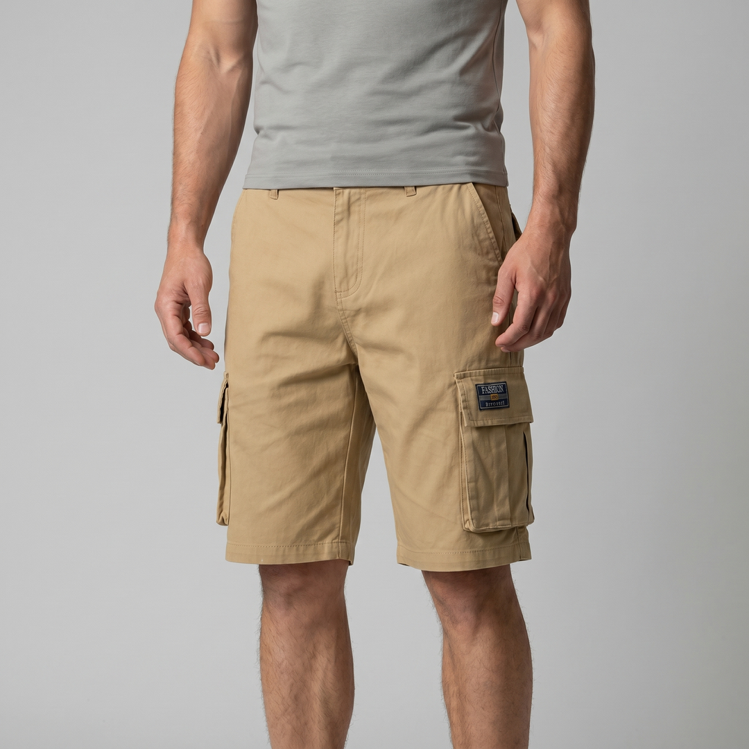 Cargo Shorts Men Relaxed Fit Multiple Pockets Casual
