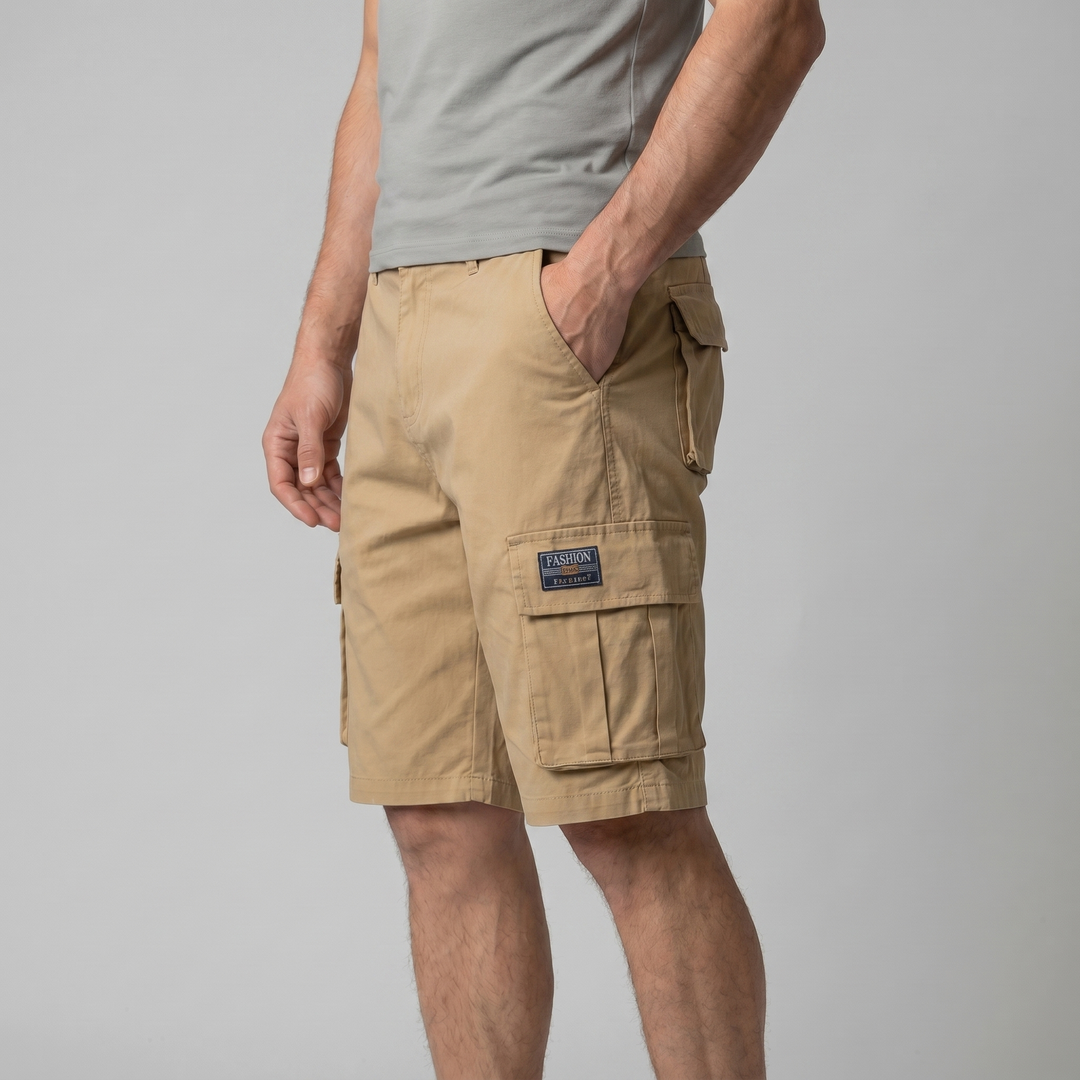 Cargo Shorts Men Relaxed Fit Multiple Pockets Casual