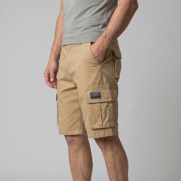 Cargo Shorts Men Relaxed Fit Multiple Pockets Casual