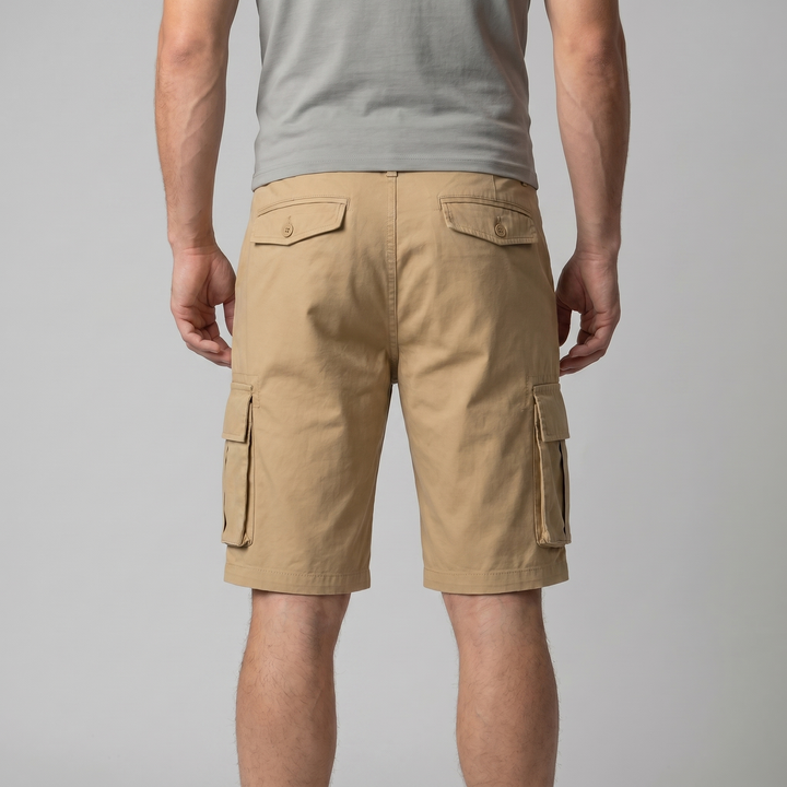 Cargo Shorts Men Relaxed Fit Multiple Pockets Casual