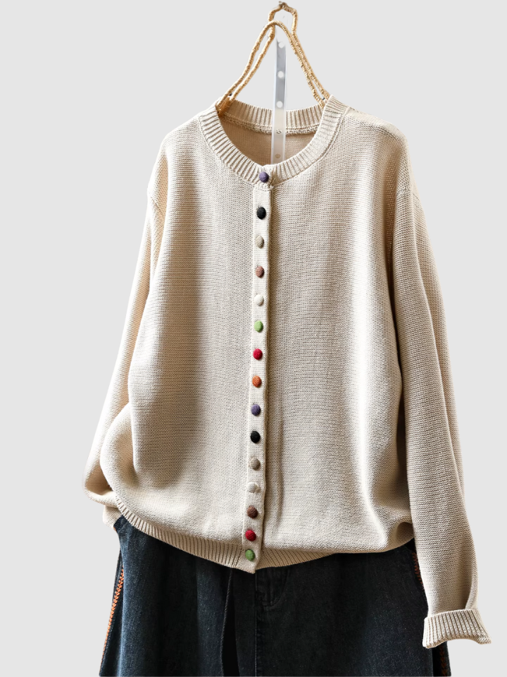 Caspienne | Women's Button-Front Knit Cardigan — Cozy Everyday Layer in 6 Colors S–3XL | Westmere
