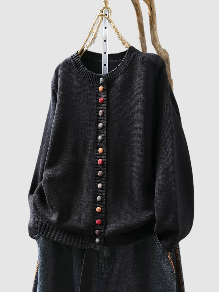 Caspienne | Women's Button-Front Knit Cardigan — Cozy Everyday Layer in 6 Colors S–3XL | Westmere