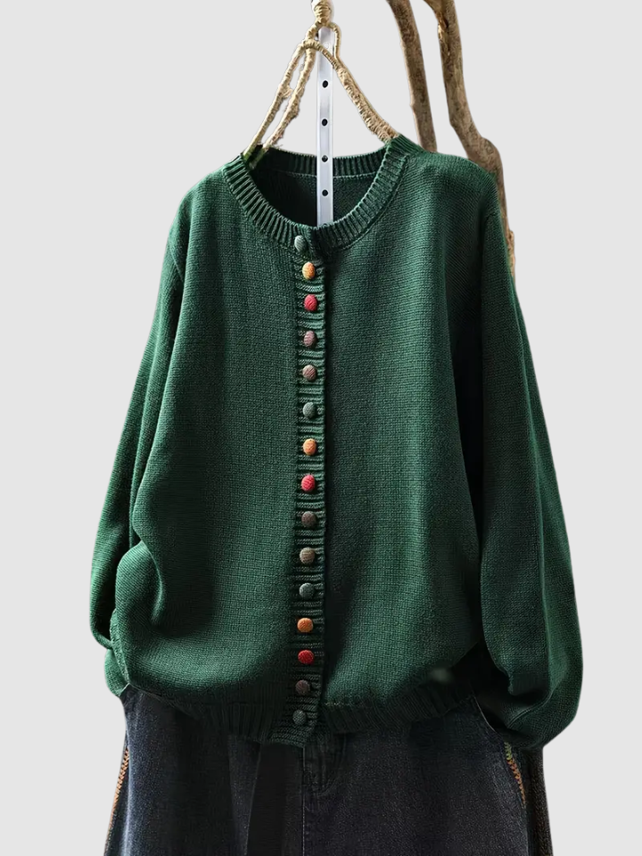 Caspienne | Women's Button-Front Knit Cardigan — Cozy Everyday Layer in 6 Colors S–3XL | Westmere