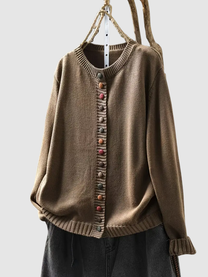Caspienne | Women's Button-Front Knit Cardigan — Cozy Everyday Layer in 6 Colors S–3XL | Westmere