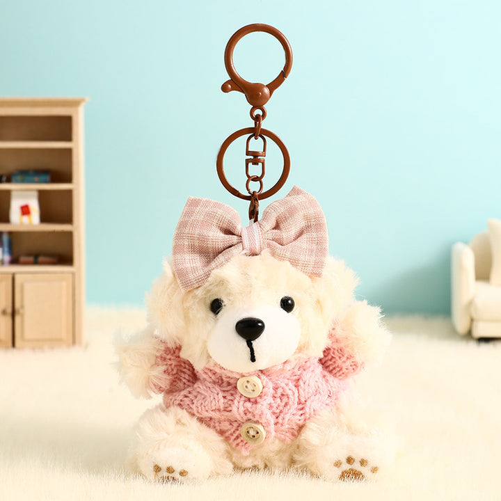 Teddy – Plush Bear Bag Charm, Cute Keychain Accessory