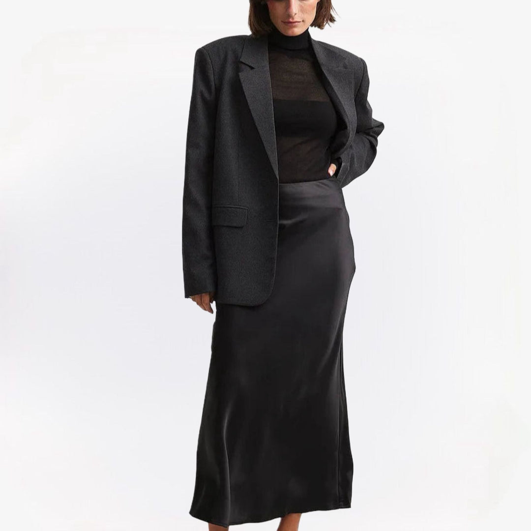 Chaveli - High Waist Satin Skirt
