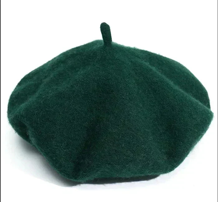 Premium Wool Beret - Classic Winter Hat in 12 Colors