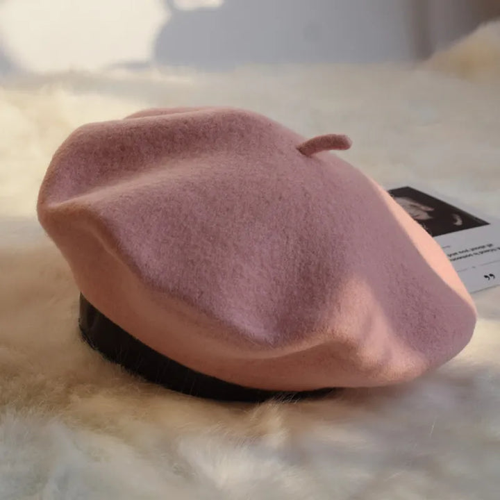 Premium Wool Beret - Classic Winter Hat in 12 Colors