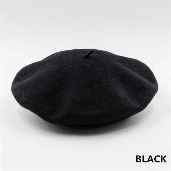 Premium Wool Beret - Classic Winter Hat in 12 Colors