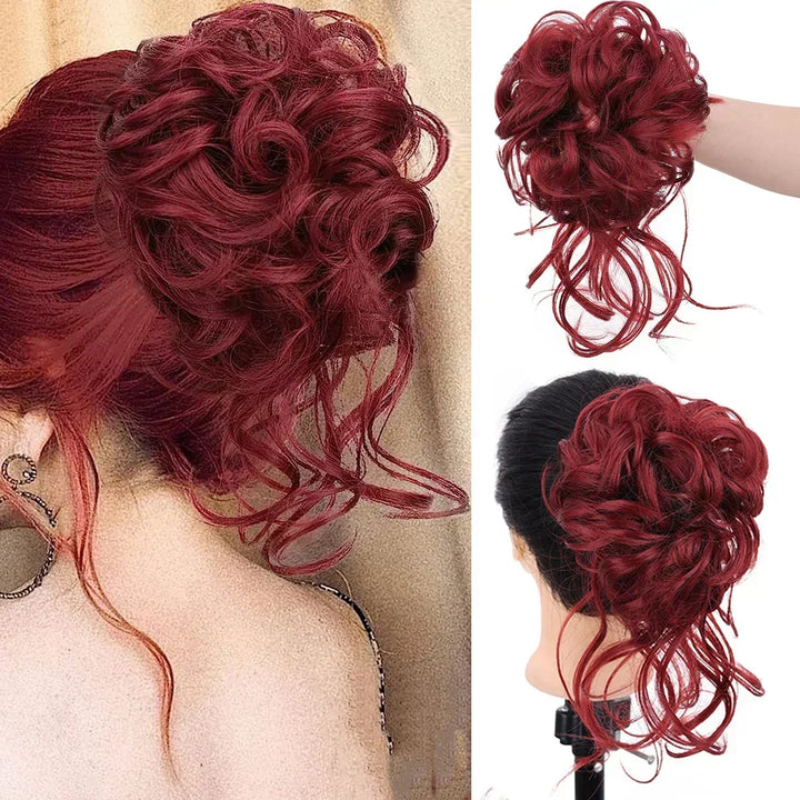 Volumizing Curly Hair Clip-In Bun – Instant Volume and Natural Curls