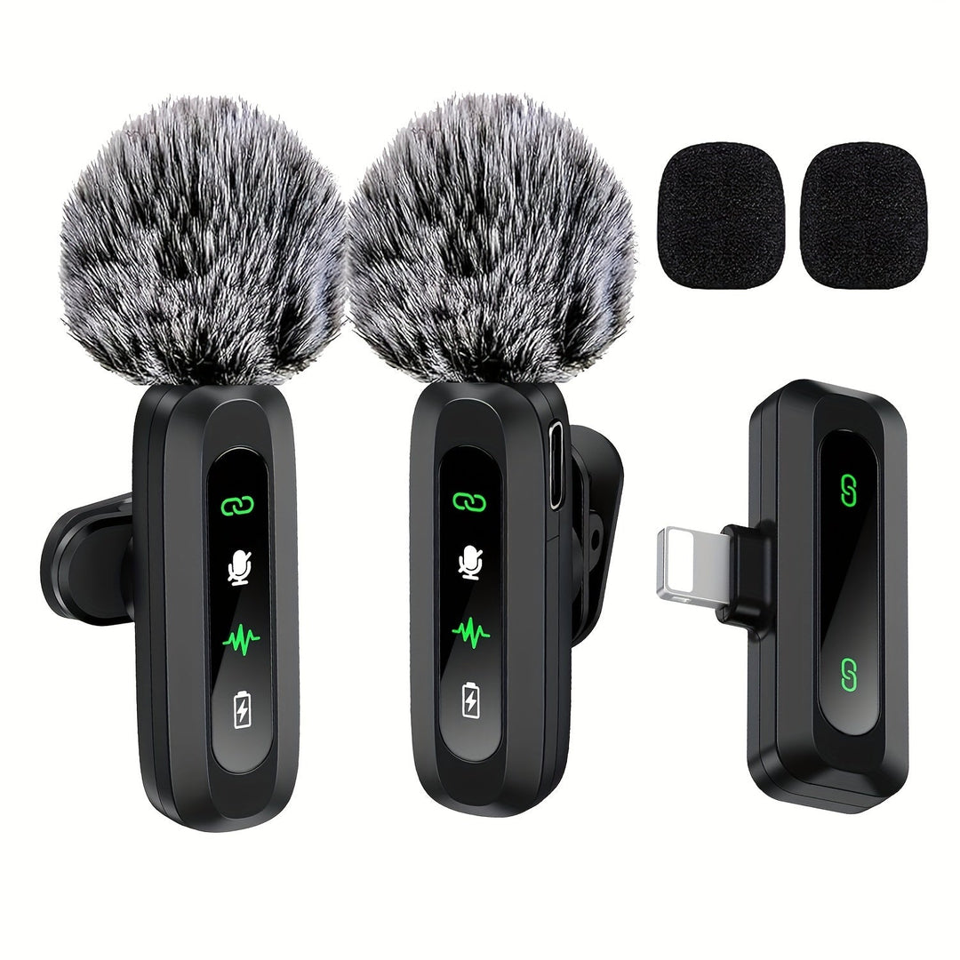 Wireless USB-C Clip Microphone for Smartphones, Tablets & Cameras