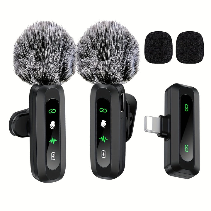 Wireless USB-C Clip Microphone for Smartphones, Tablets & Cameras