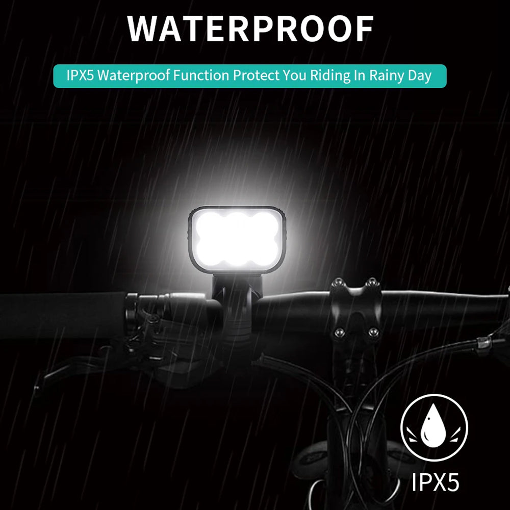High-Power LED Bike Light with Power Bank - 300M Beam, 10-Hour Battery