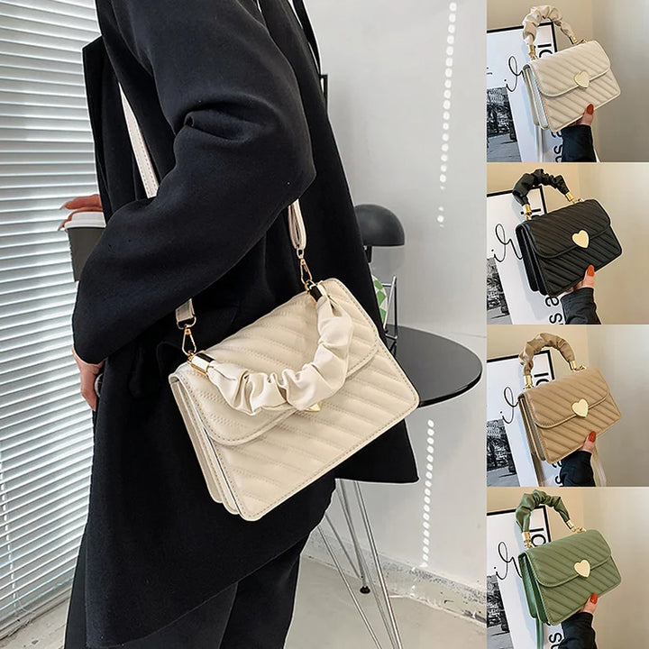 Lena – Mini Quilted Crossbody Bag, Small Shoulder Bag