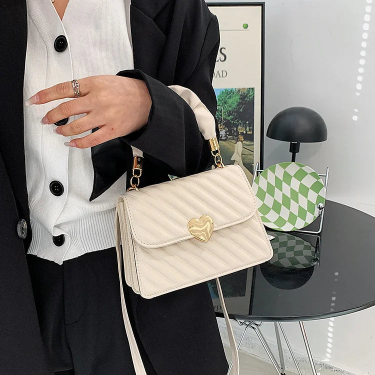 Lena – Mini Quilted Crossbody Bag, Small Shoulder Bag