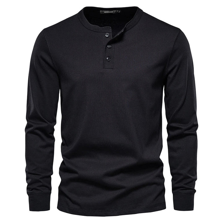 Men's Long Sleeve Shirt with Buttons Casual Comfortable Fit