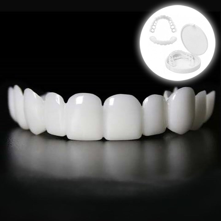 FlexiSmile Custom-Fit Snap-On Cosmetic Veneers Upper & Lower Set