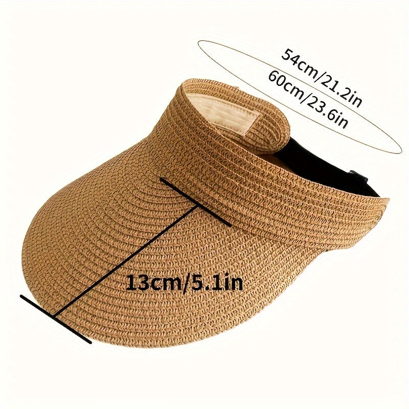 Packable Wide Brim Sun Visor Hat for Women