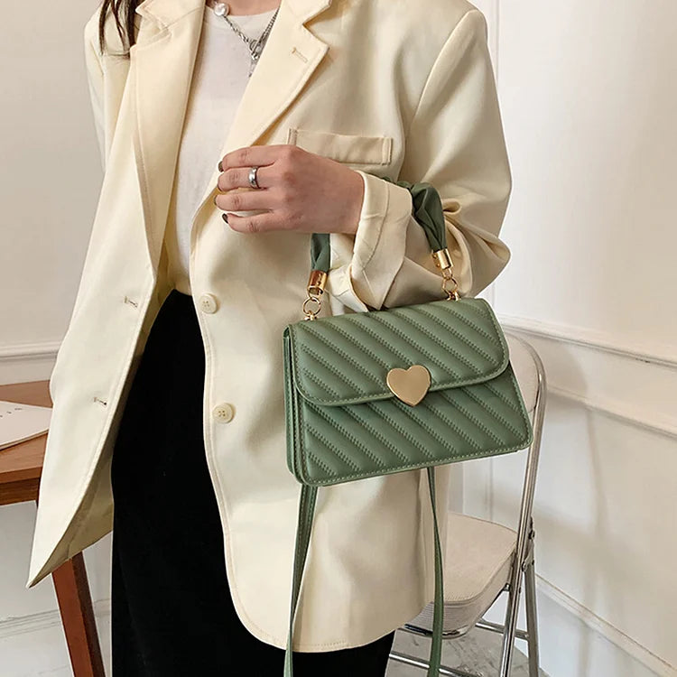 Lena – Mini Quilted Crossbody Bag, Small Shoulder Bag