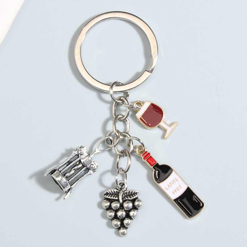 Vino – Wine Charm Keychain & Bag Charm Set