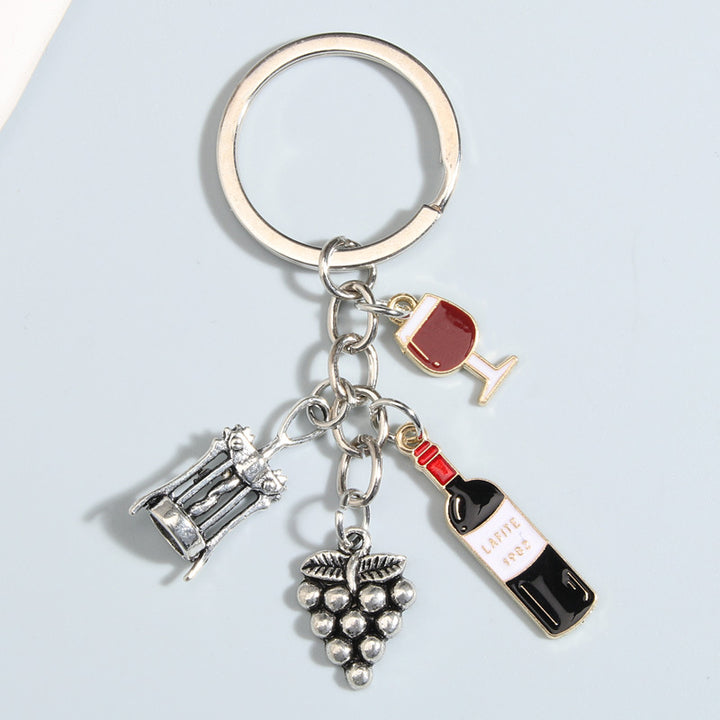 Vino – Wine Charm Keychain & Bag Charm Set