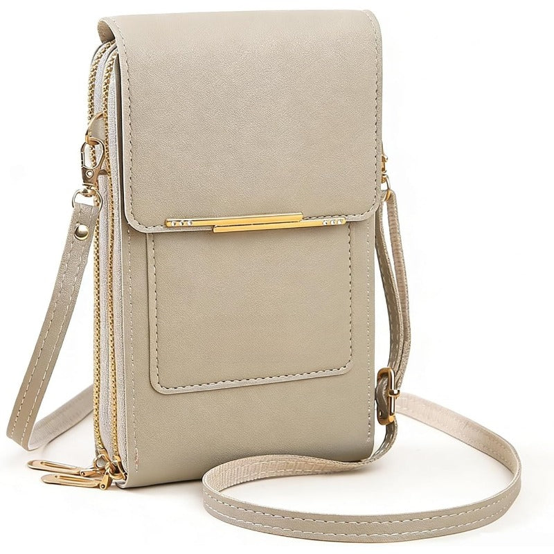 Premium RFID-Blocking Crossbody Phone Wallet with Waterproof Pocket for Phones Up to 6.7"