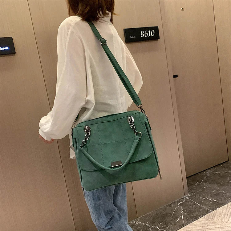 Nova – Vegan Leather Satchel Bag, Top Handle Shoulder Bag