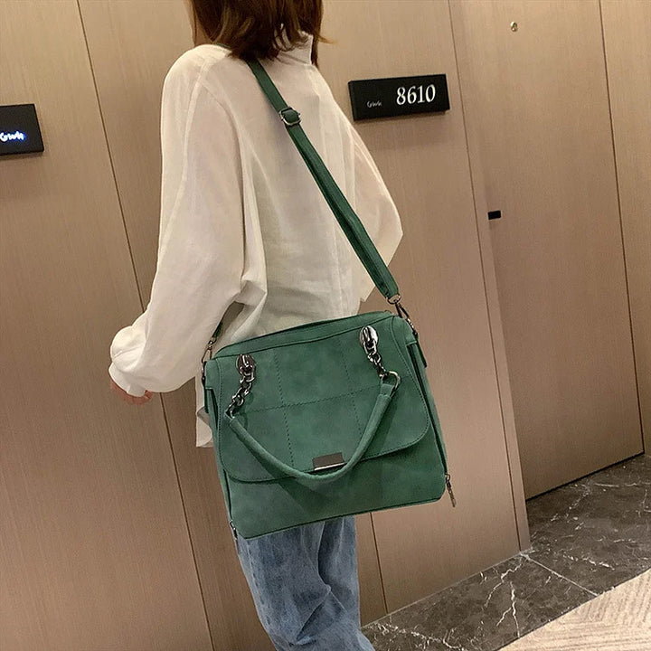 Nova – Vegan Leather Satchel Bag, Top Handle Shoulder Bag