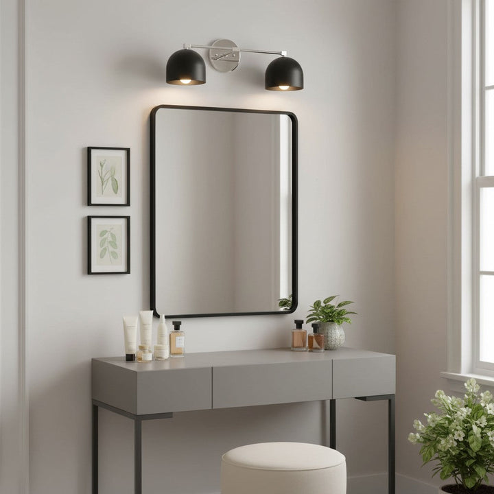 Nordic Metal Deep Ball Vanity Sconce