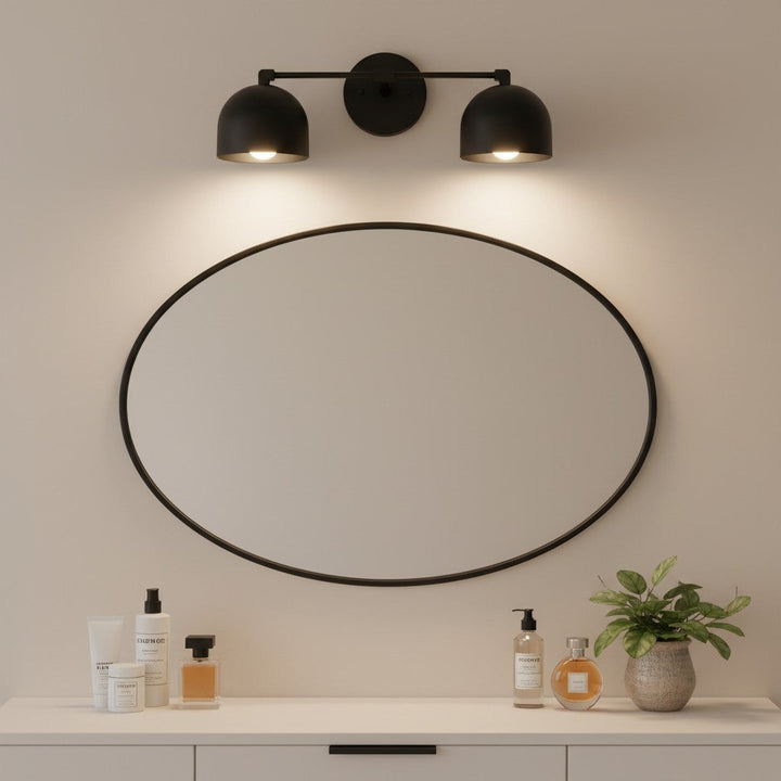 Nordic Metal Deep Ball Vanity Sconce