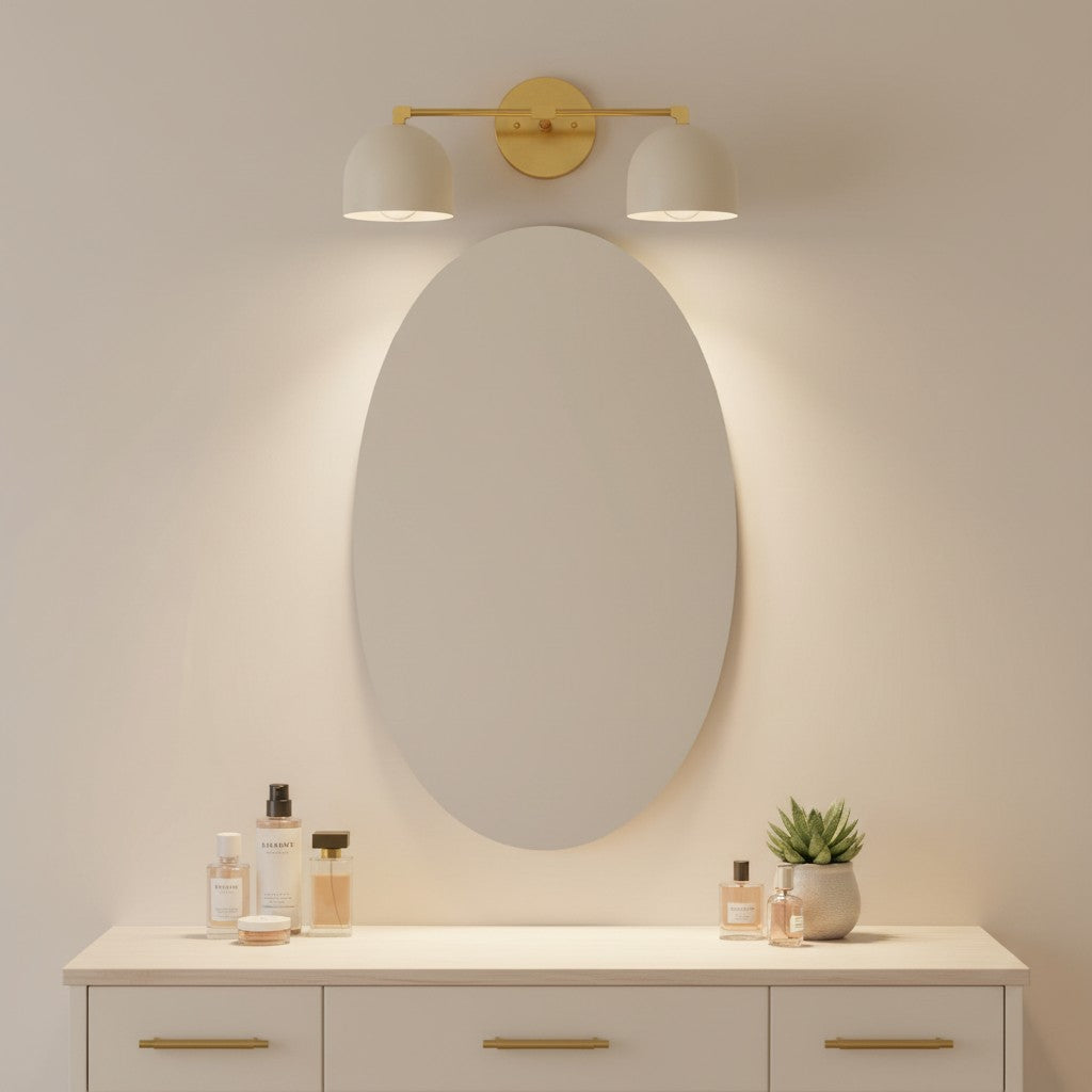 Nordic Metal Deep Ball Vanity Sconce