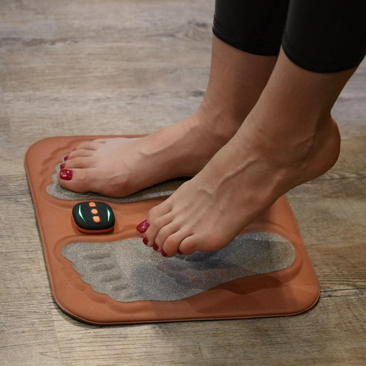 Foot Nerve Stimulation Pad with Remote Control and Copper Wire Technology